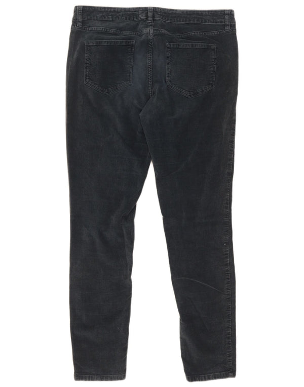 Fat Face Pantalon skinny en velours côtelé pour femme UK 14 Large W32 L28 Coton gris