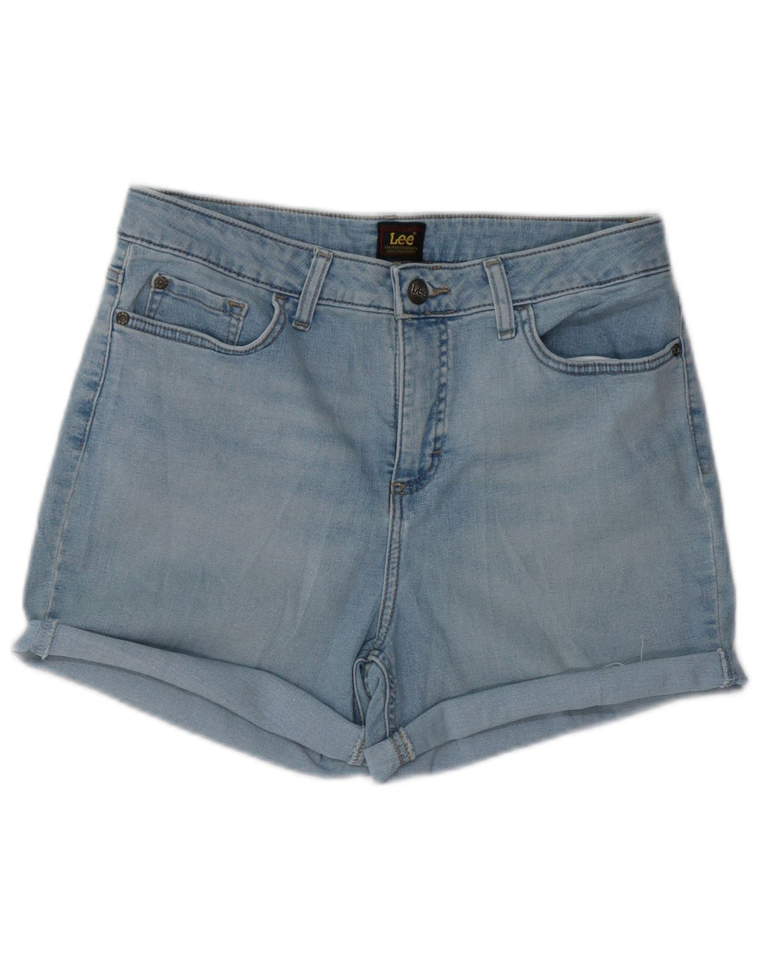 LEE Short en Jean Femme W32 Grand Bleu