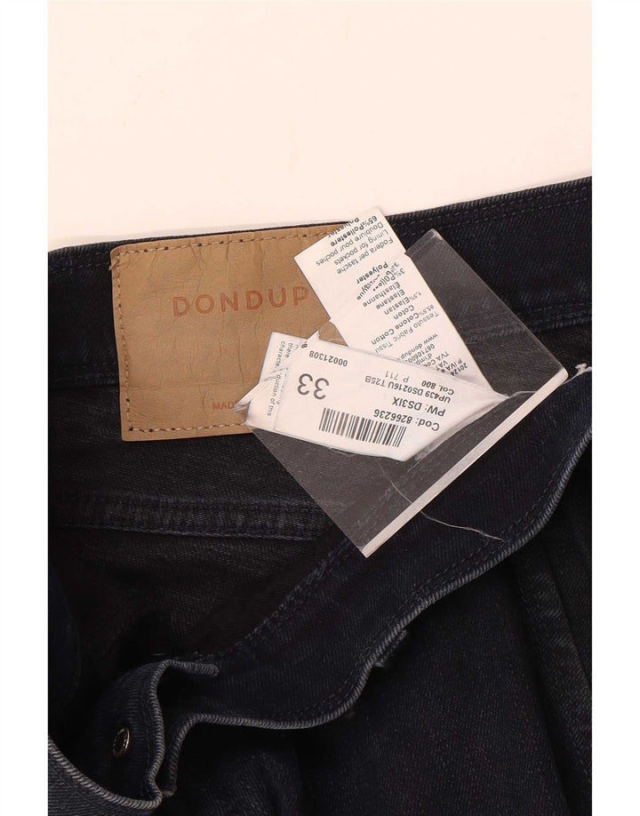 Dondup Jean droit homme W33 L34 bleu marine coton