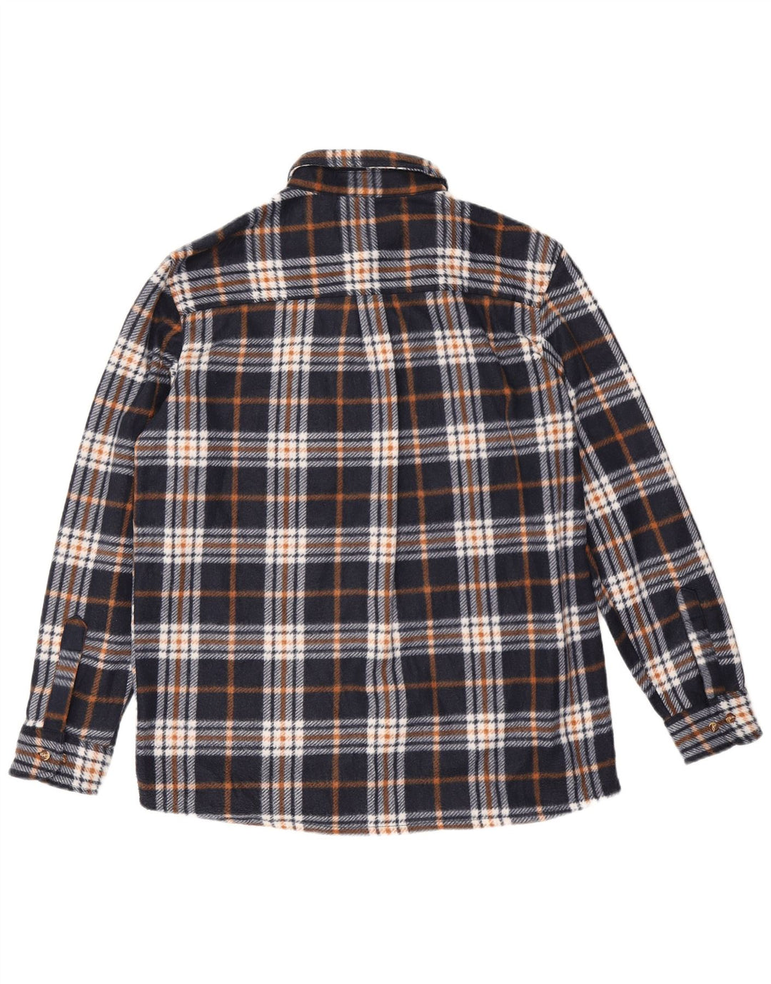 Canada Chemise polaire pour homme en polyester à carreaux bleu marine