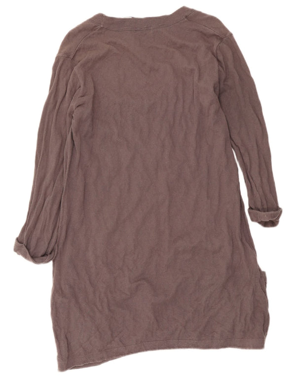 Cos Robe pull surdimensionnée à manches 3/4 pour femme UK 10 petit coton gris