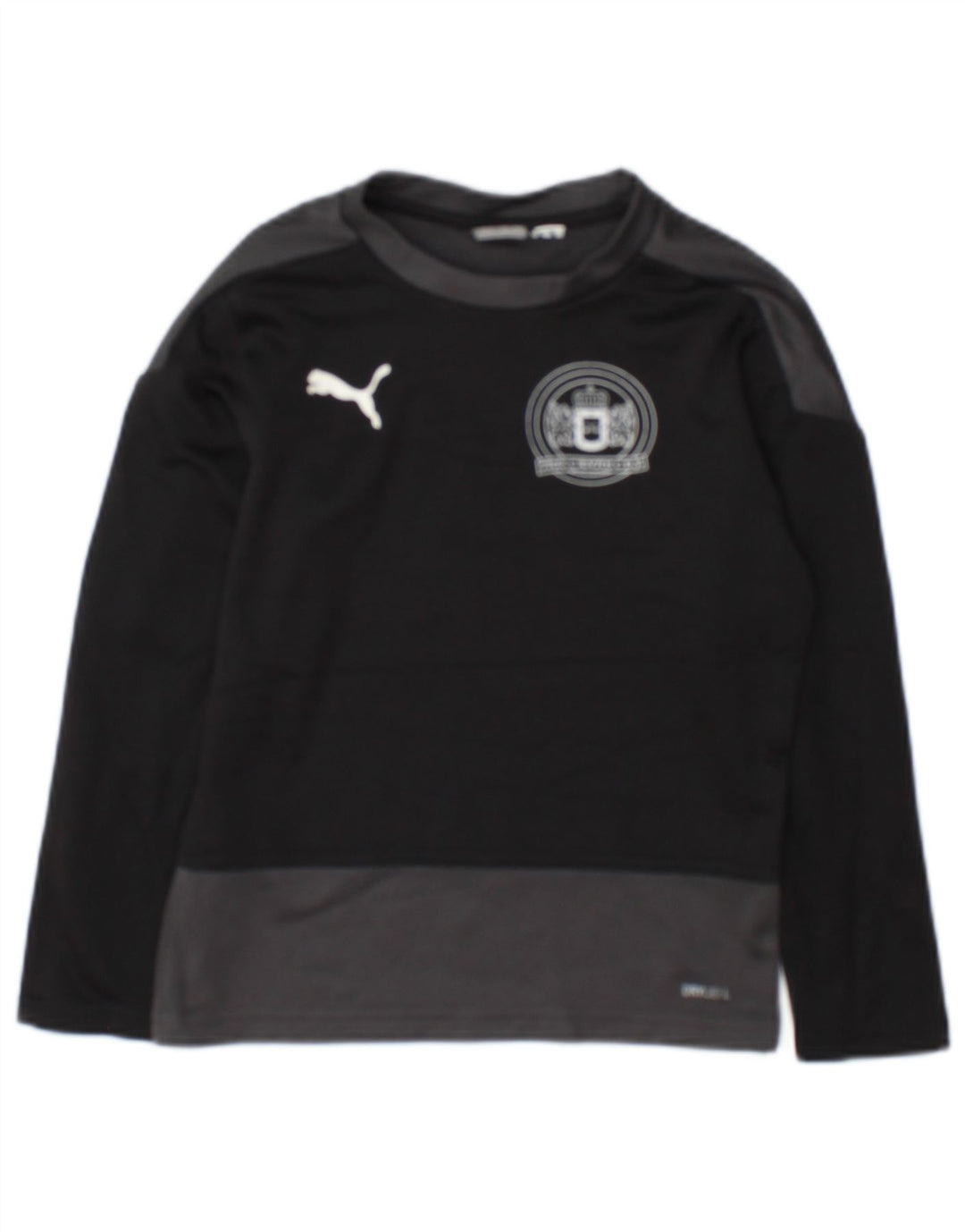Puma Haut graphique à manches longues pour garçon 7-8 ans Noir Colourblock