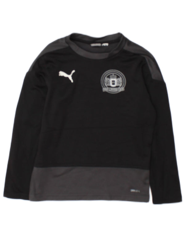 Puma Haut graphique à manches longues pour garçon 7-8 ans Noir Colourblock