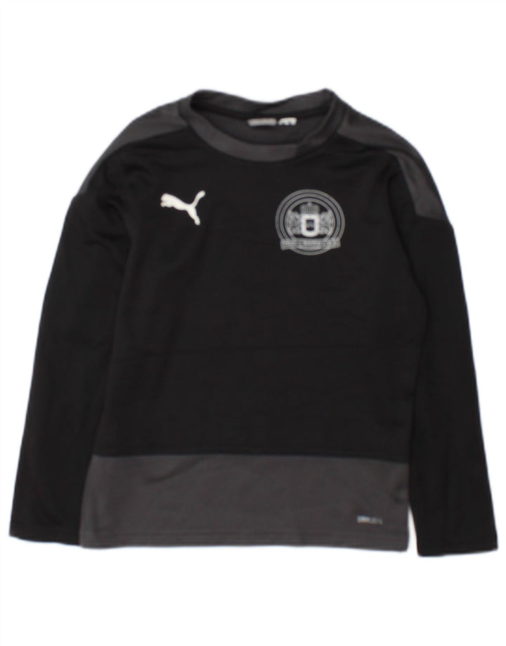 Puma Haut graphique à manches longues pour garçon 7-8 ans Noir Colourblock