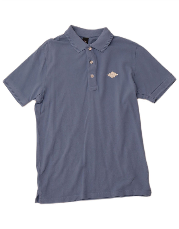 REPLAY Polo Homme Petit Bleu Coton