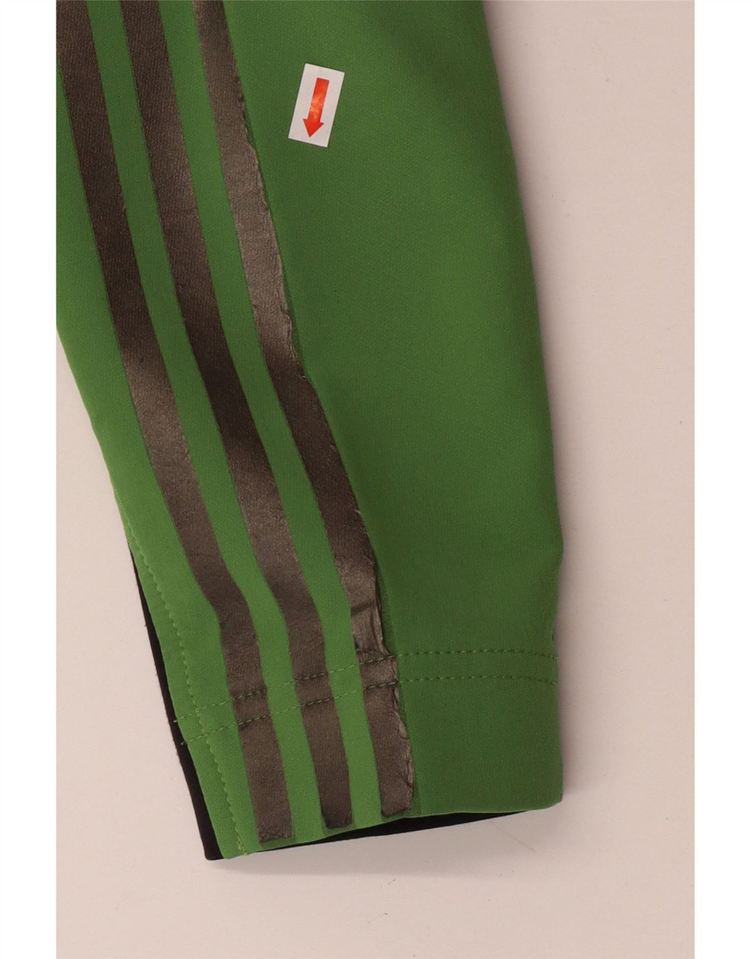 Adidas Femmes Climalite Survêtement Top Veste UK 14 Vert Moyen Polyester