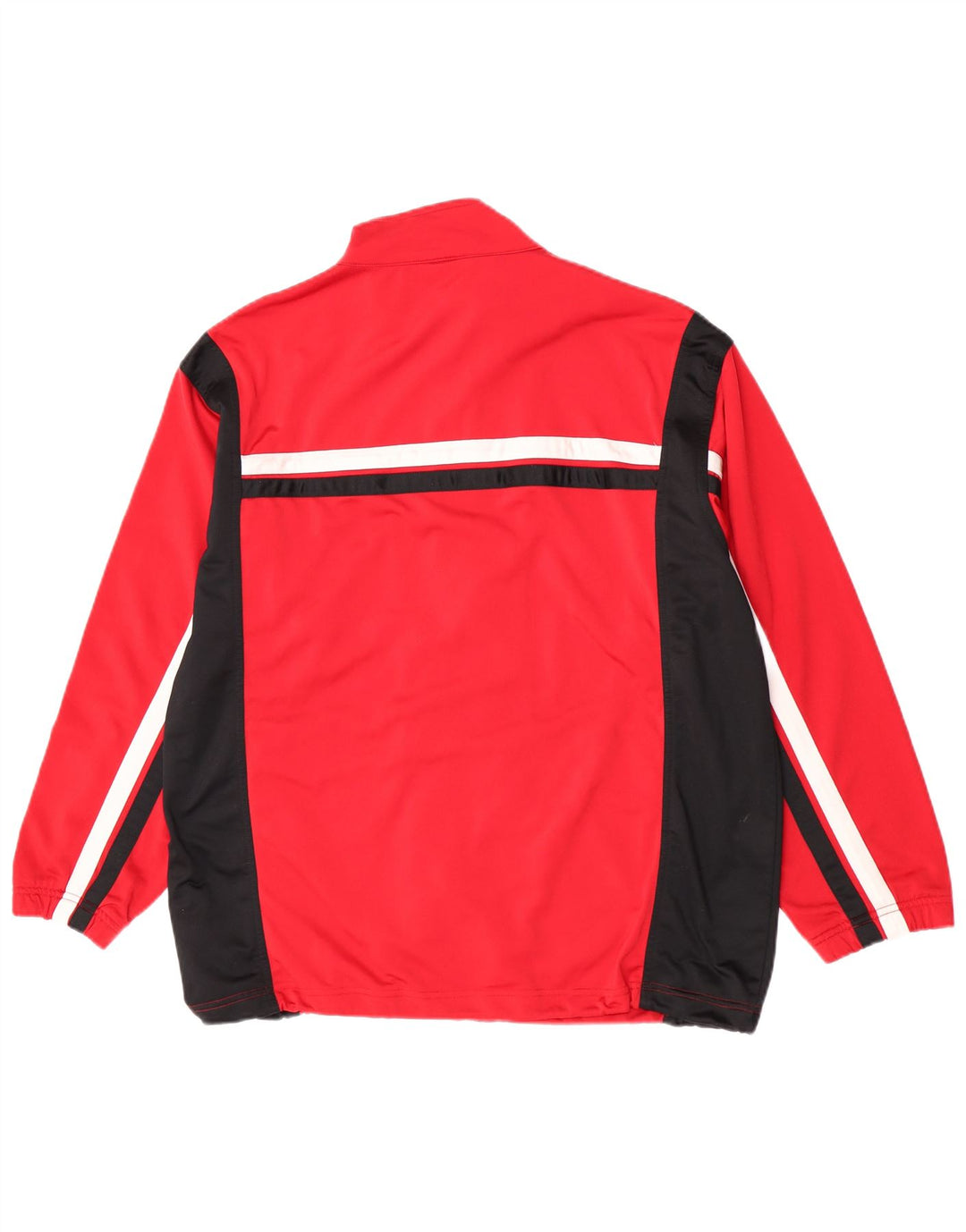 Reebok Veste de survêtement pour homme Large Rouge Colorblock Polyester