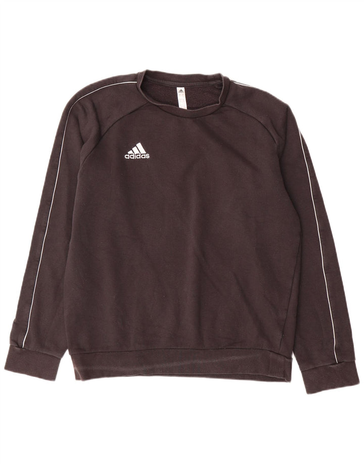 Adidas Sweat-shirt pour homme en coton noir moyen