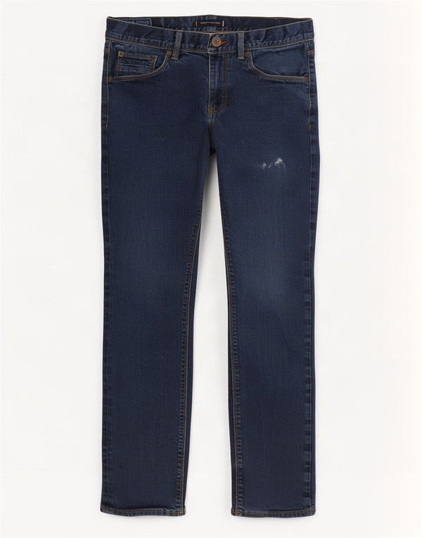 Tommy Hilfiger Jean slim Bleecker en détresse pour homme W32 L32 bleu marine en coton