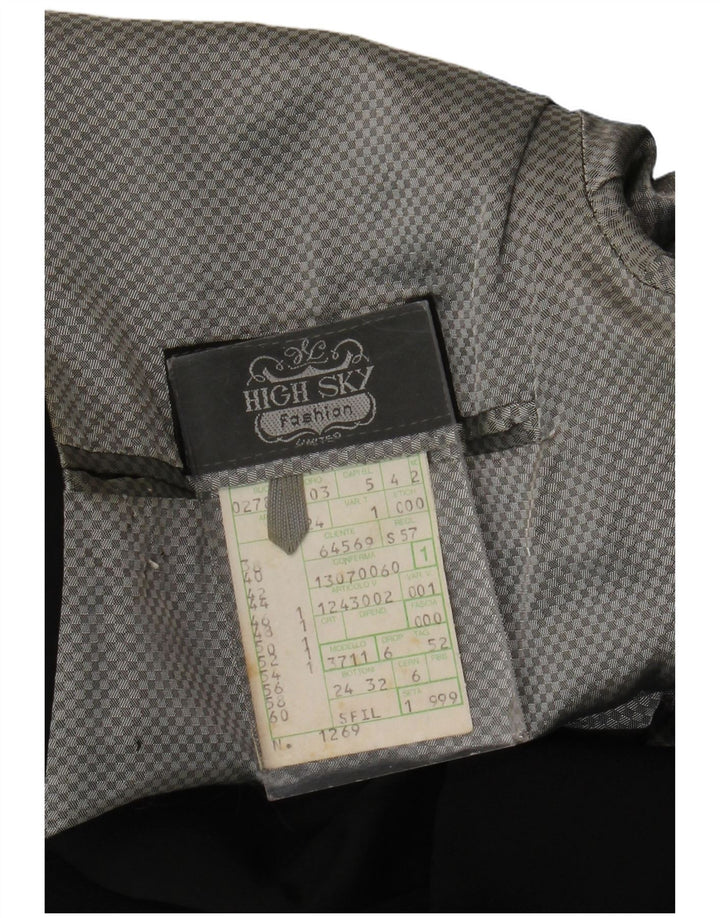 High Sky Veste Blazer 1 Bouton Homme IT 52 XL Laine Vierge Noire