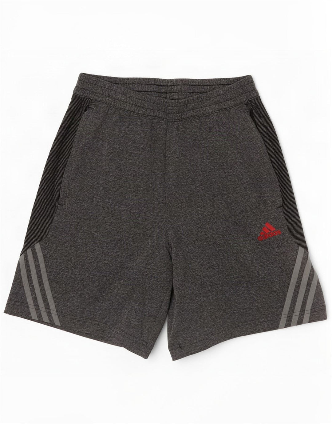 Adidas Short de sport Climacool pour homme, petit, gris, color block, polyester
