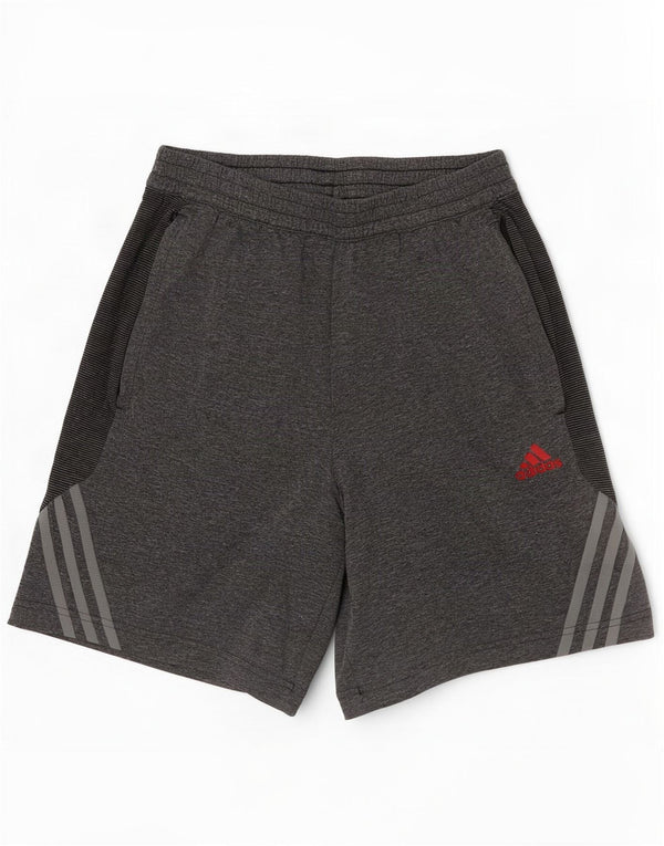 Adidas Short de sport Climacool pour homme, petit, gris, color block, polyester