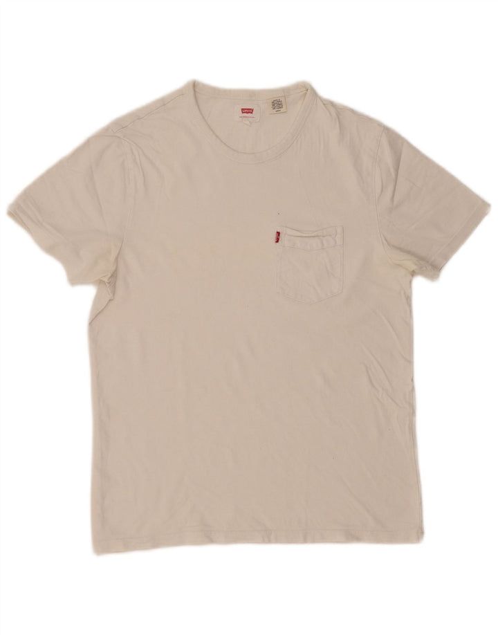 Levi's T-Shirt Femme UK 8 Small Blanc