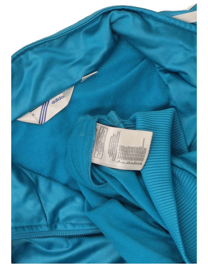 Adidas Veste de survêtement pour femme EU 46 Large Bleu Polyester