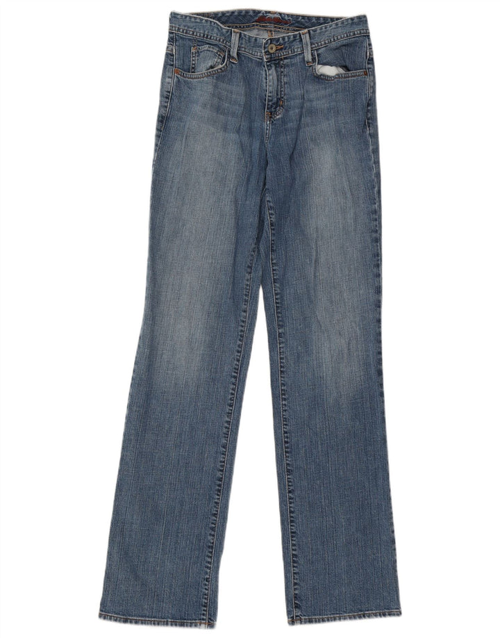 Eddie Bauer Jean droit pour femme US 6 Medium W31 L34 Bleu Coton