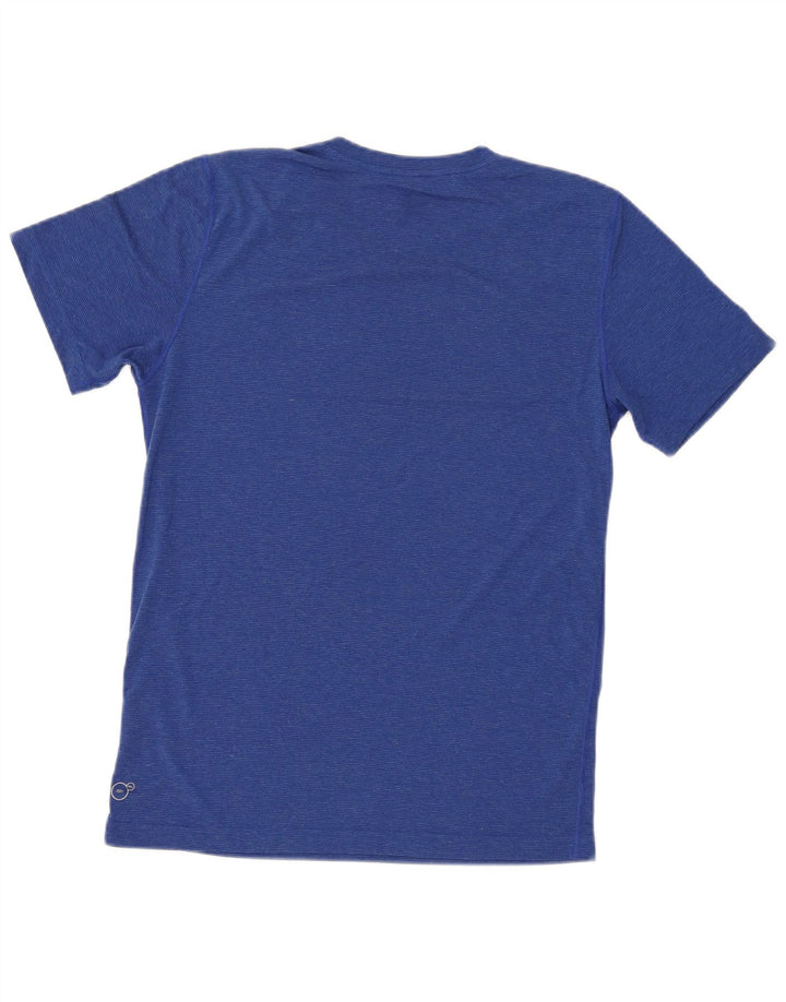 PUMA T-Shirt Homme Bleu Moyen Fines Rayures Polyester