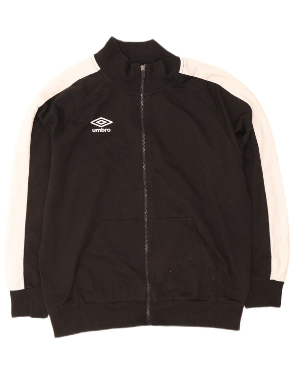 Umbro Veste de survêtement pour homme 2XL Noir Colourblock Coton