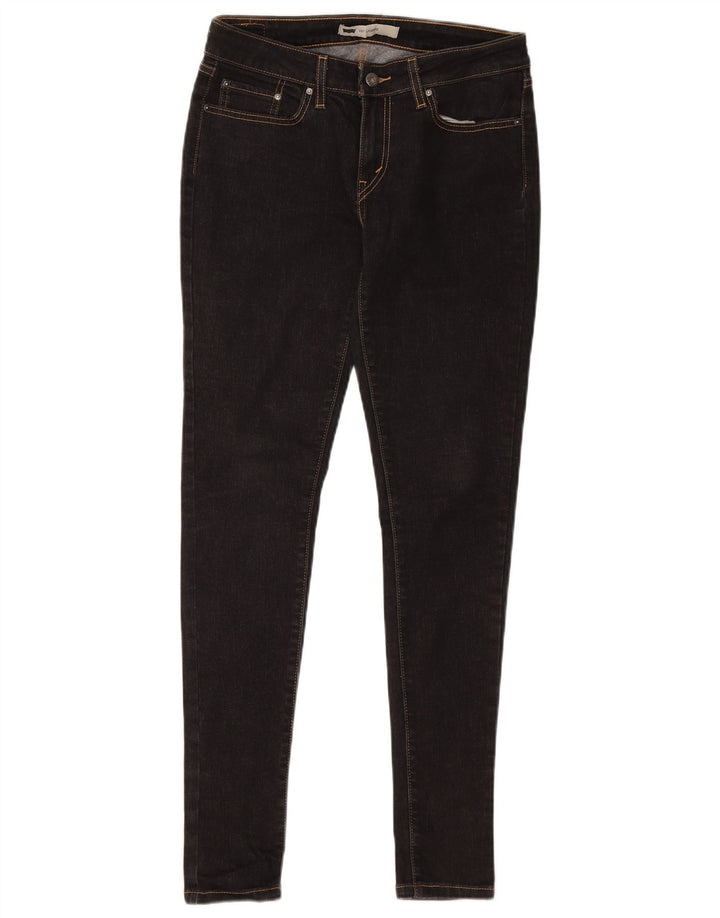 LEVI'S Womens 535 Legging Jeans W30 L32 Navy Blue Cotton