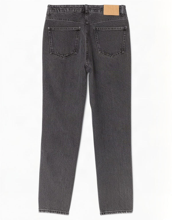Zara Jean fuselé taille haute pour femme EU 40 Medium W30 L26 Gris Coton