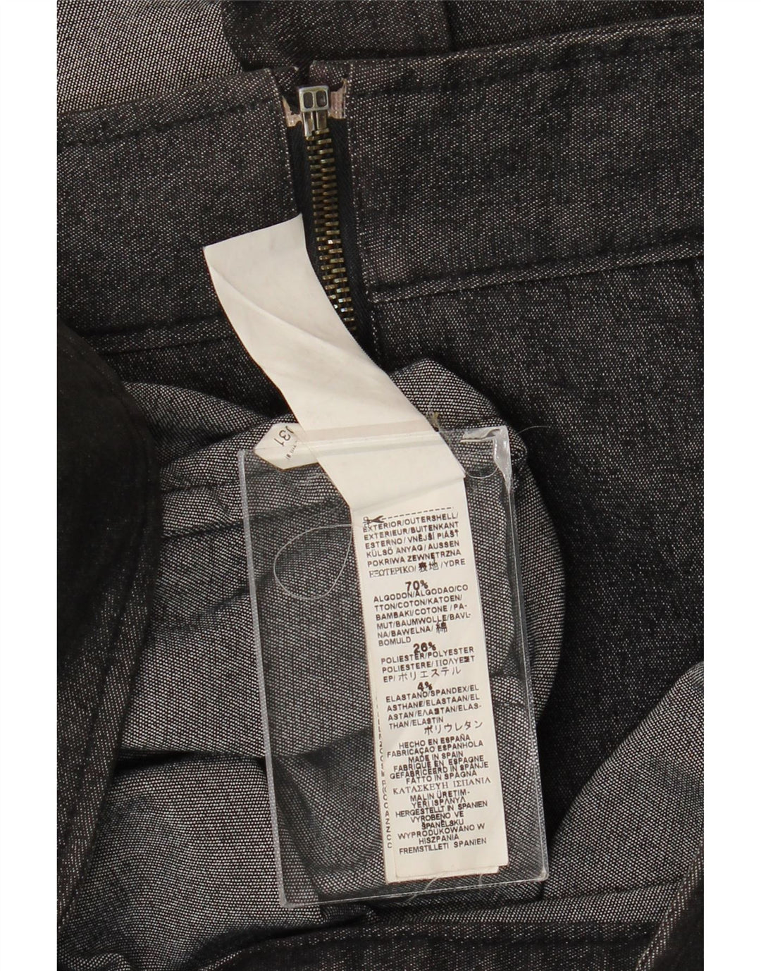VINTAGE Veste en jean homme UK 36 Petit coton gris