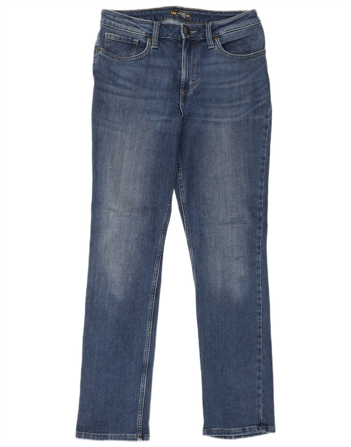LEE Jean droit taille moyenne pour femme W29 L31 en coton bleu