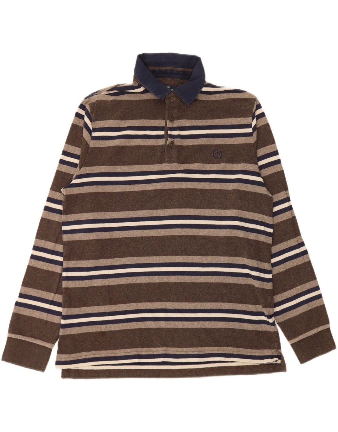 Marks & Spencer Polo de Rugby à Manches Longues Blue Harbour Homme Marron Moyen