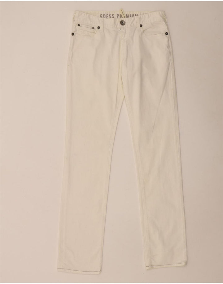 Guess Jean Slim Femme W30 L34 Blanc
