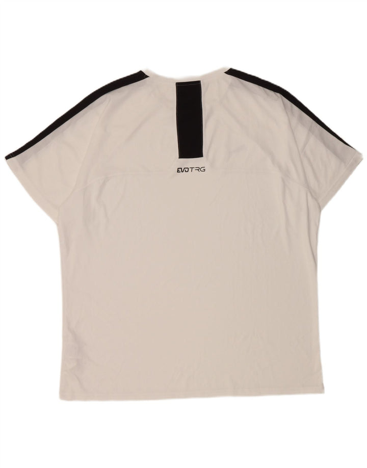PUMA T-shirt pour homme 2XL Blanc Colorblock Polyester