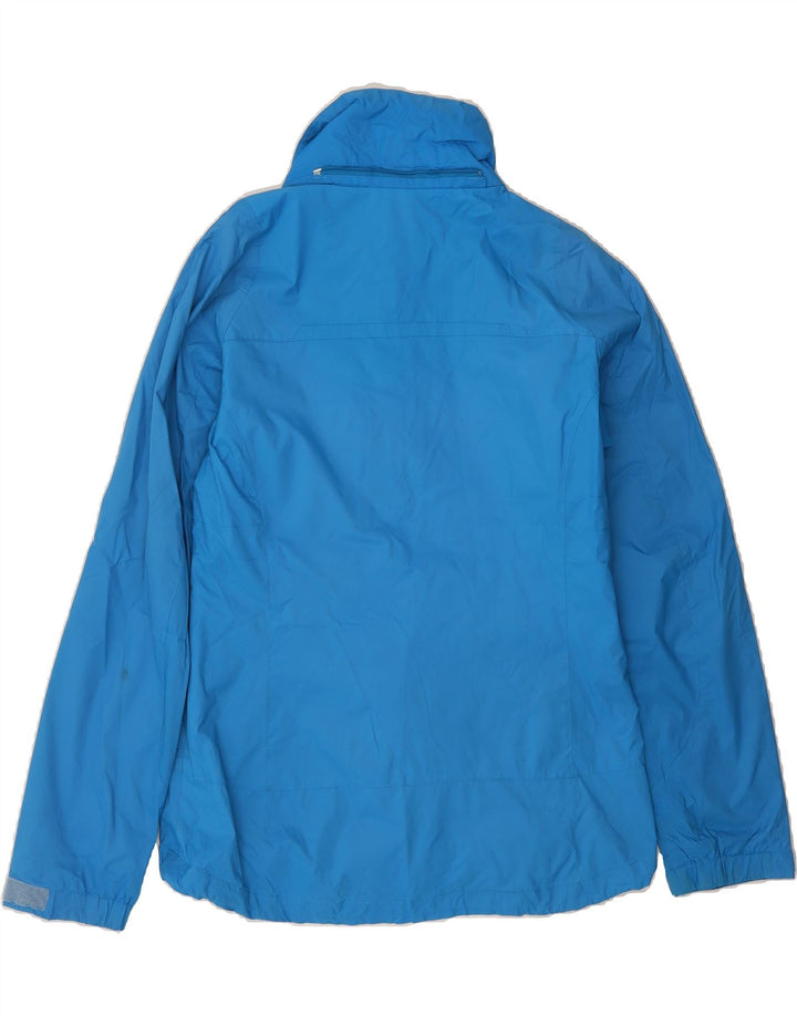 COLUMBIA Mens Interchange Rain Jacket UK 38 Medium Blue Colourblock Nylon Vintage Columbia and Second-Hand Columbia from Messina Hembry 