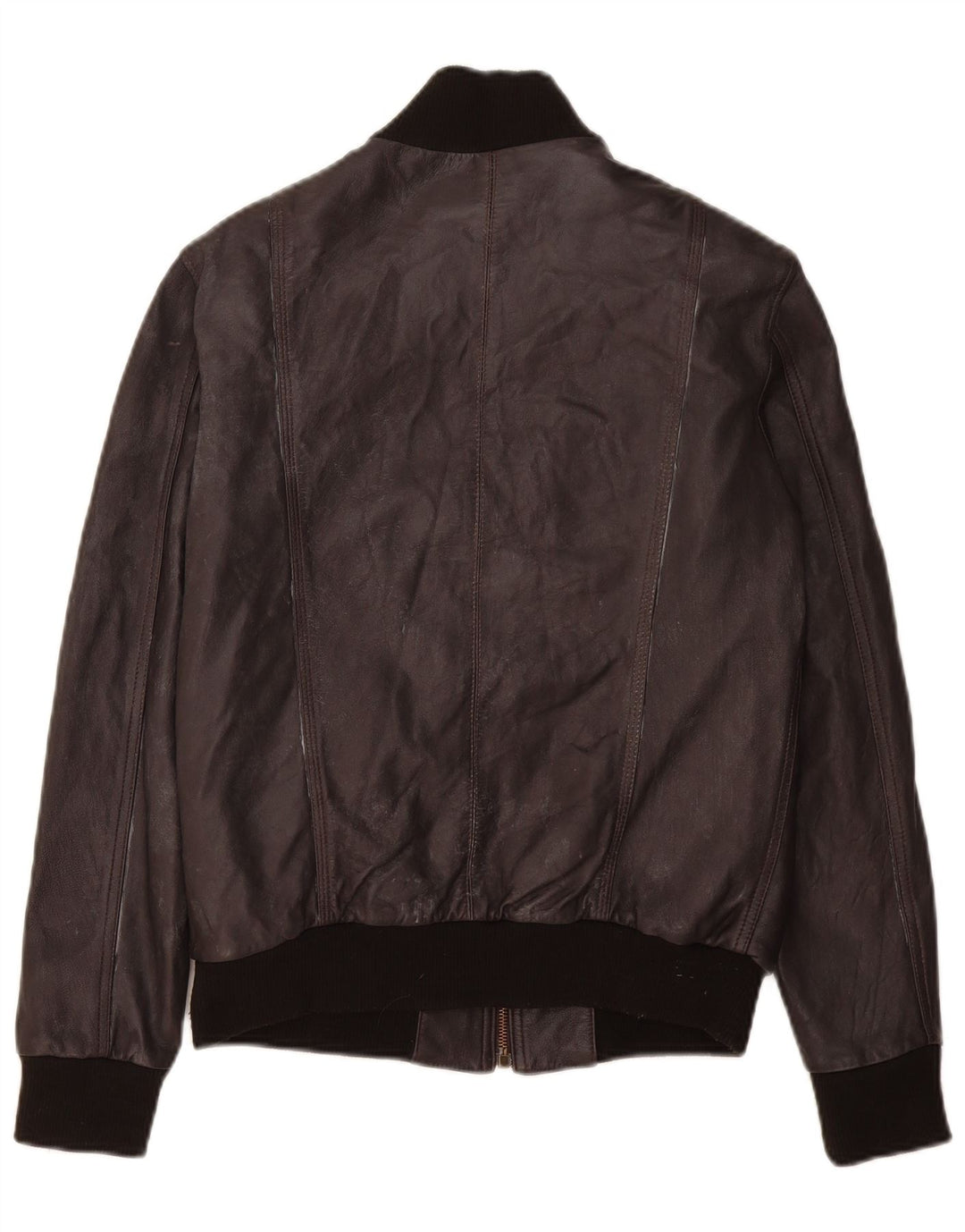 Veste en cuir Bomber homme vintage UK 36 petit cuir marron