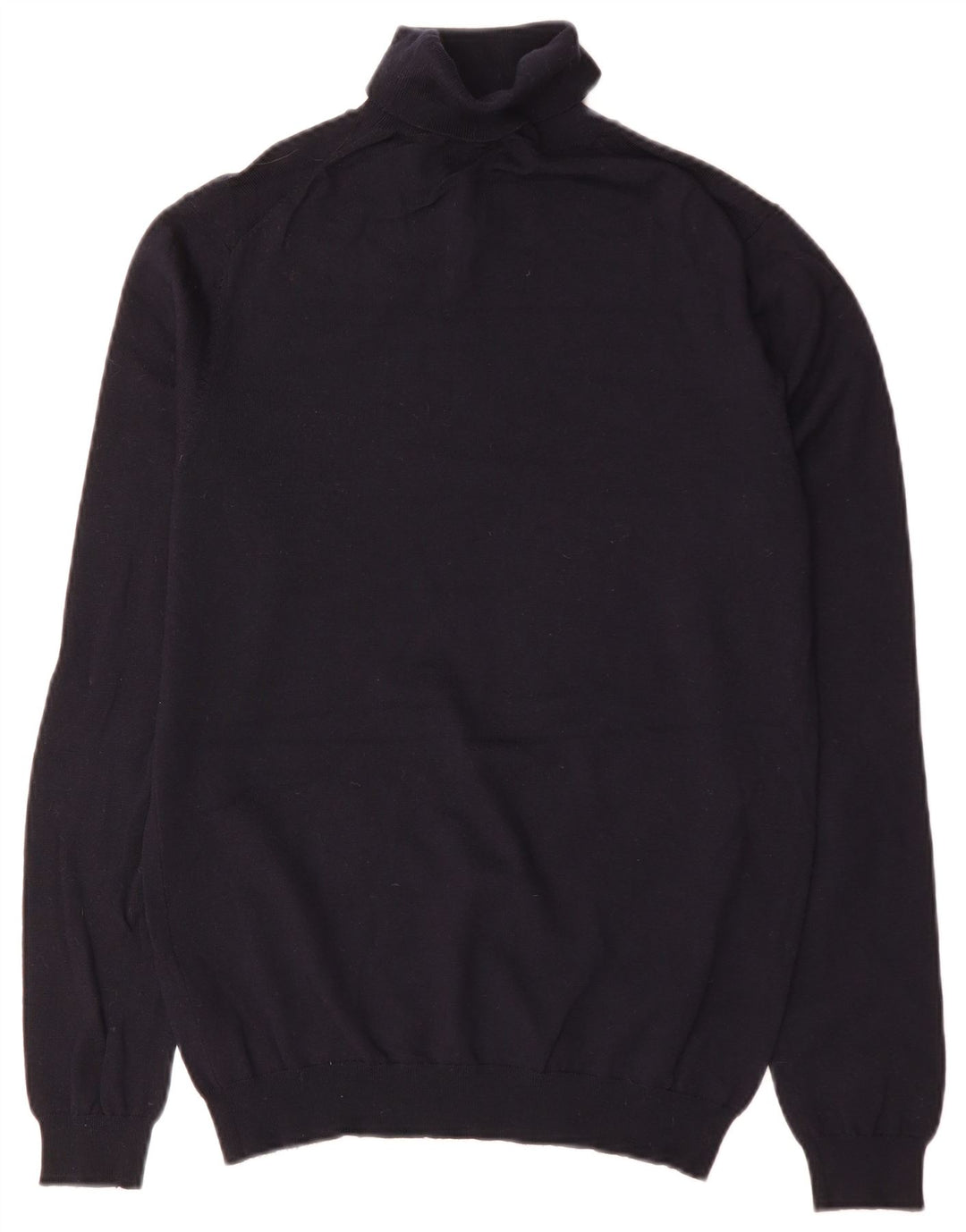 Reiss Pull Col Roulé Homme Bleu Marine Moyen Laine