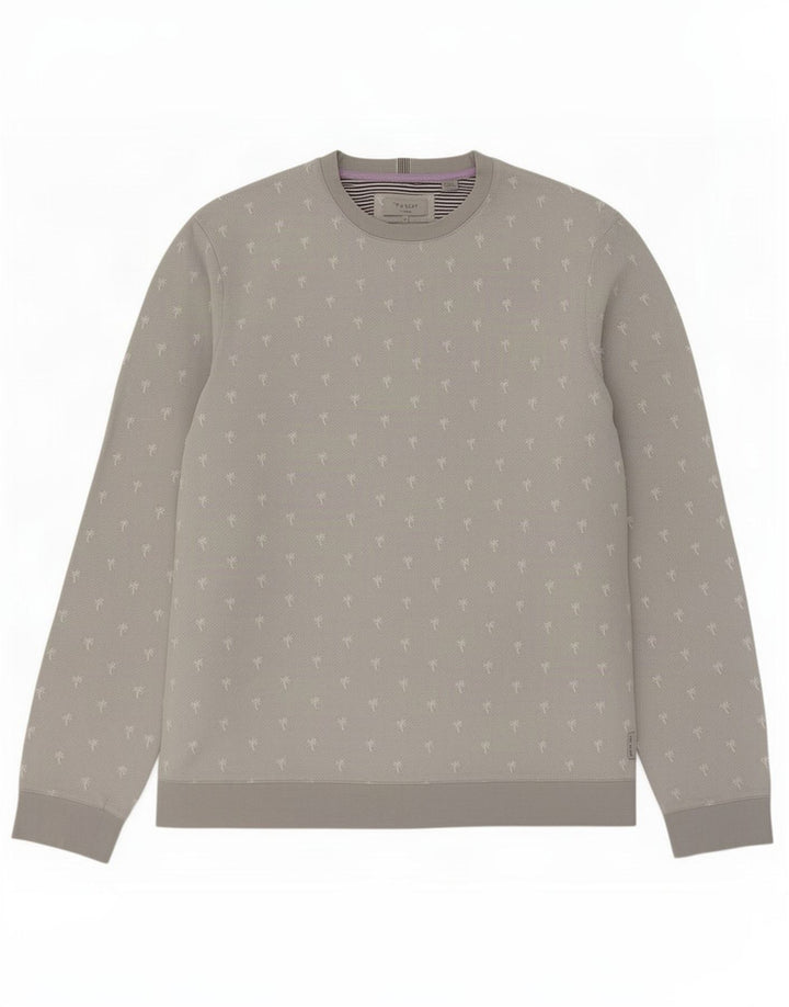 Ted Baker Sweat-shirt pour homme Taille 3 Gris moyen à pois