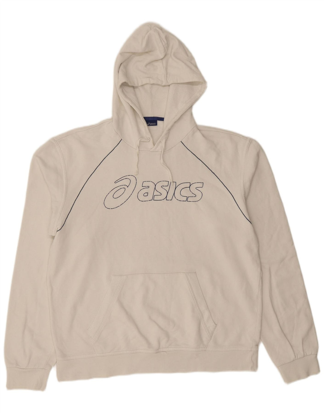 Asics Pull à capuche Graphic XL Homme Blanc Cassé