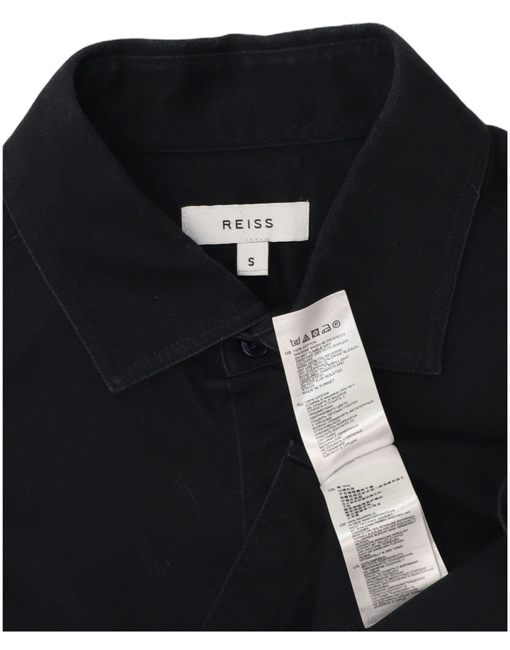 Reiss Chemise Homme Petit Bleu Marine Coton