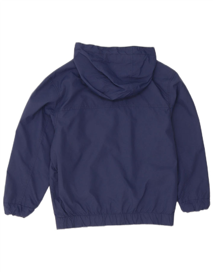Kickers Veste coupe-vent à capuche pour garçon 7-8 ans Petit nylon bleu marine