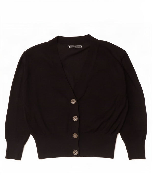 Zara Cardigan Femme Pull UK 14 Large Noir