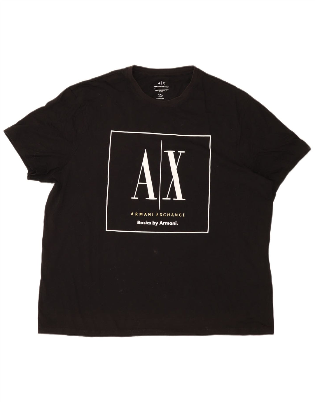 Armani Exchange T-shirt graphique régulier pour hommes 2XL Noir