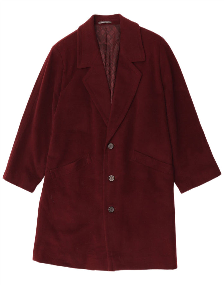 Division Vogue Manteau Homme IT 48 Laine Bordeaux Moyen