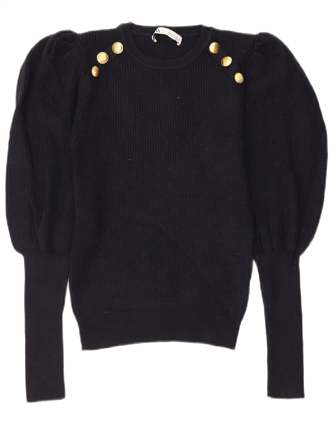 Zara Pull ras du cou pour femme UK 12 Bleu marine moyen