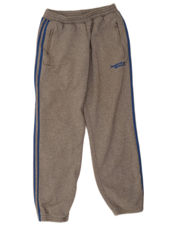 Adidas Pantalon de survêtement pour homme en coton moucheté petit gris