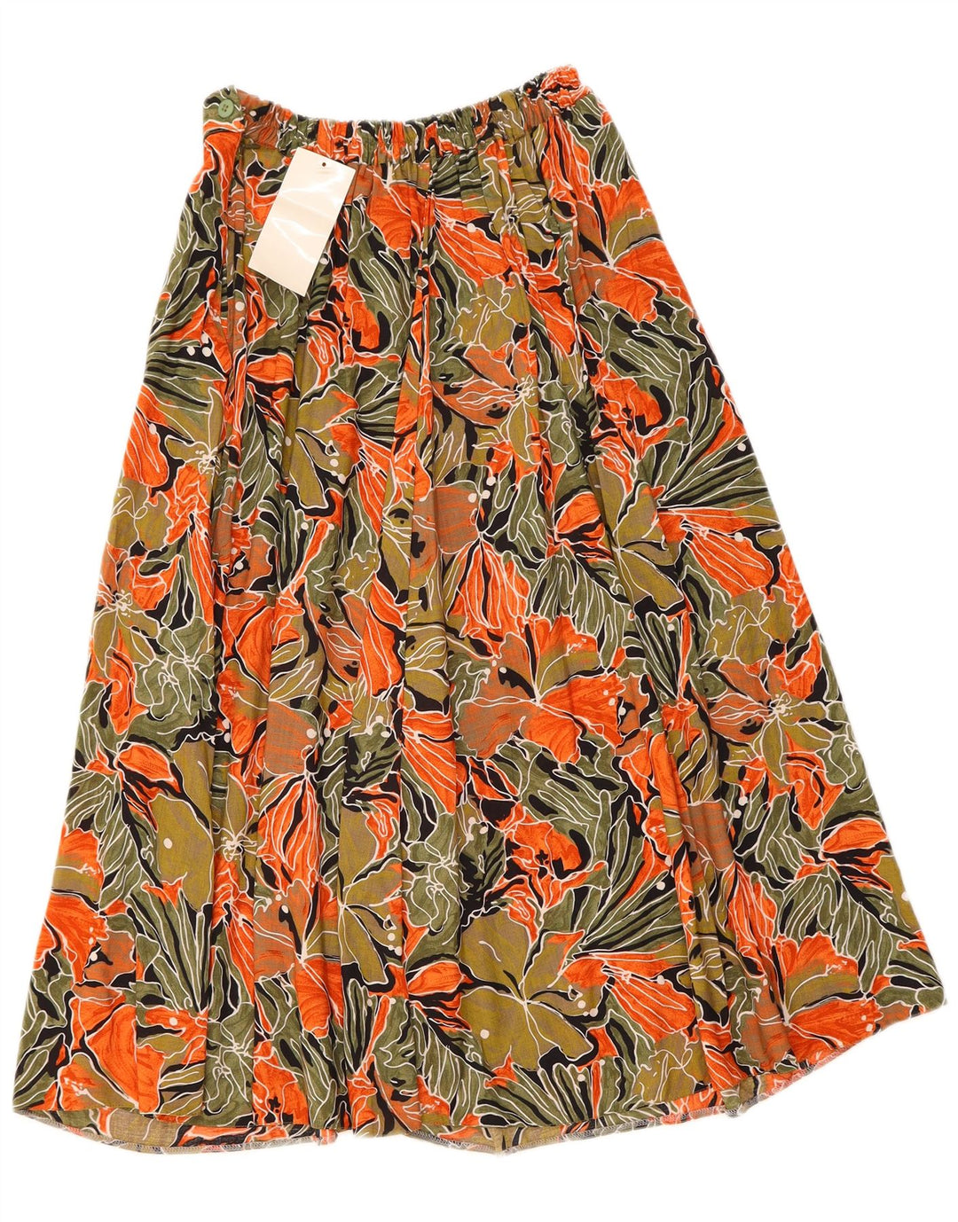 VINTAGE Womens Flared Skirt EU 42 Large W30  Multicoloured Floral
