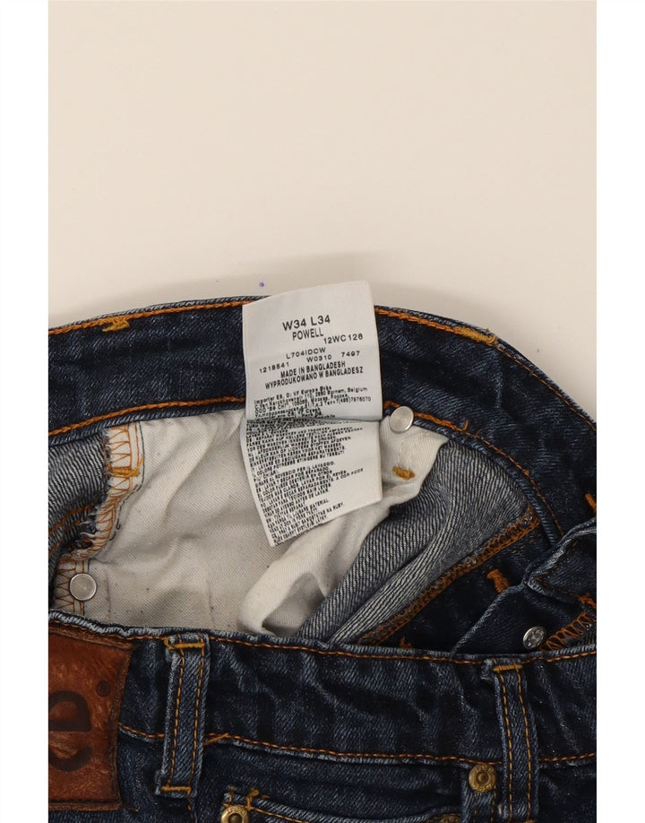 LEE Jean Droit Powell Femme W34 L30 Bleu Marine Coton