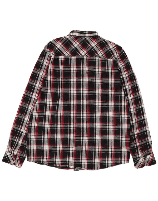 Carhartt Chemise en flanelle coupe régulière pour homme Worker Wear Grand carreaux noirs