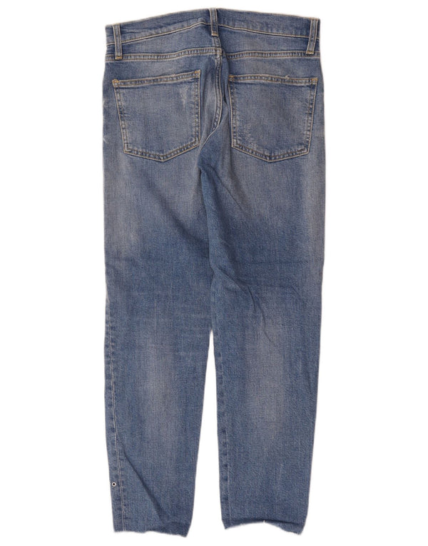 Zara Jean Slim Femme EU 34 2XS W24 L26 Bleu Tacheté