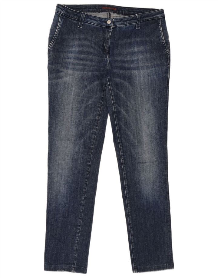 Trussardi Femme Jean Slim W28 L28 Bleu Coton