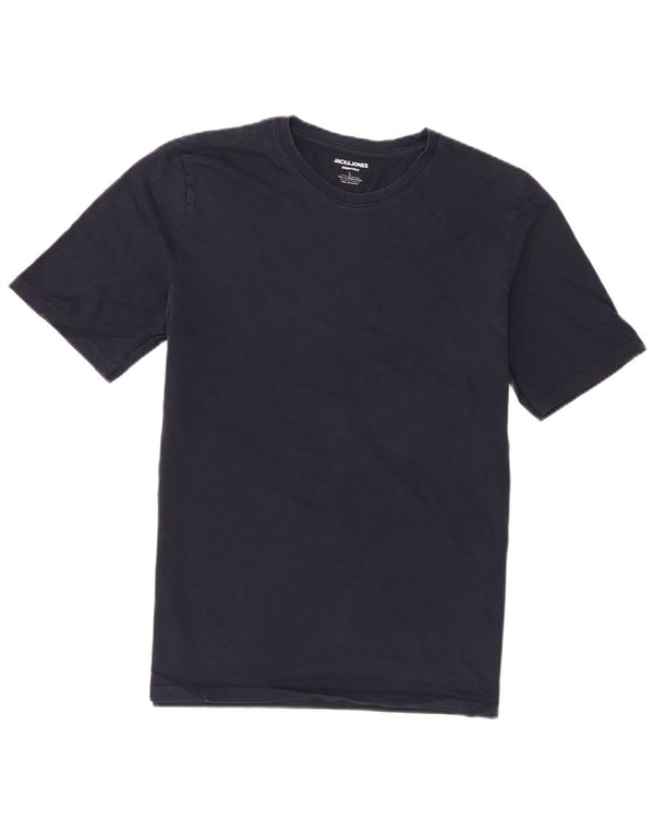 Jack & Jones T-Shirt Homme Haut Large Bleu Marine Coton