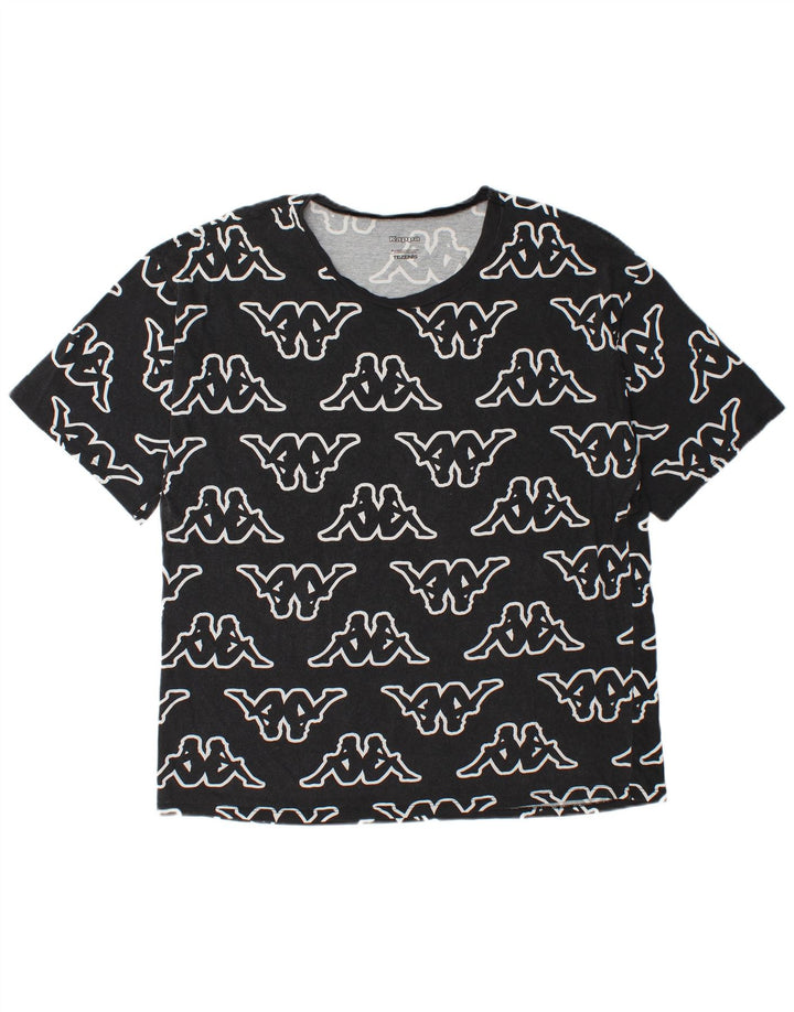 Kappa T-Shirt Tezenis Graphic Homme Noir Taille L