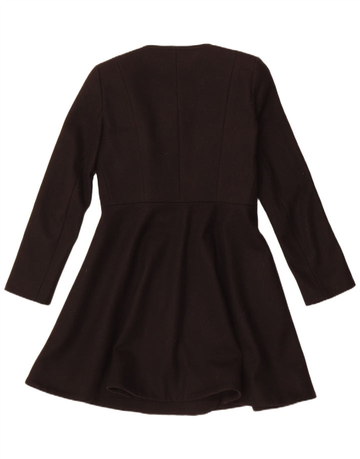 French Connection Manteau pour femme UK 10 Petite laine noire