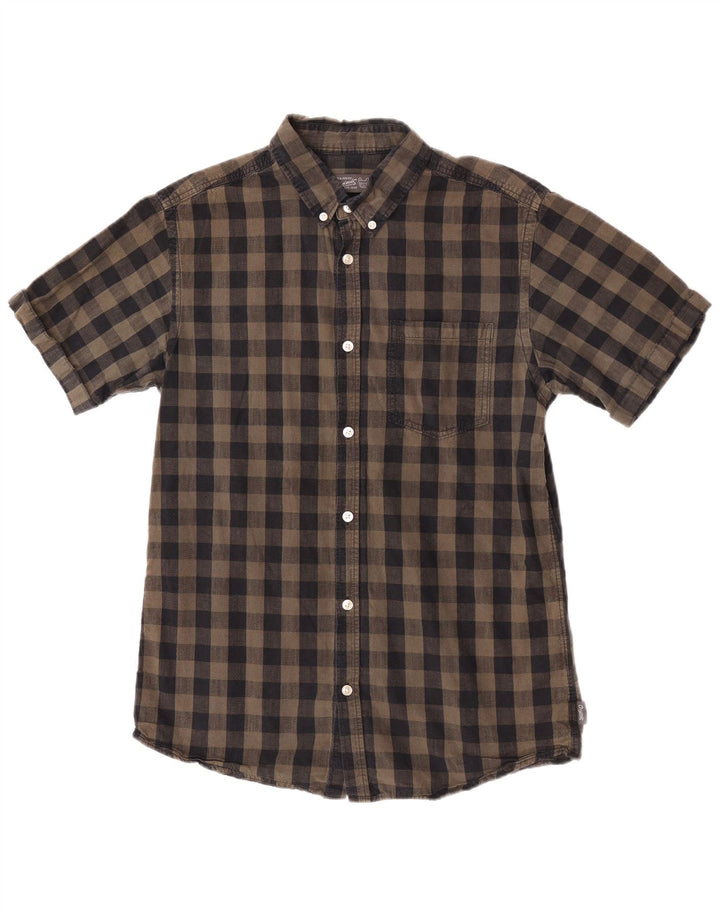 Jack & Jones Chemise Regular Fit Homme Marron Moyen Vichy Coton