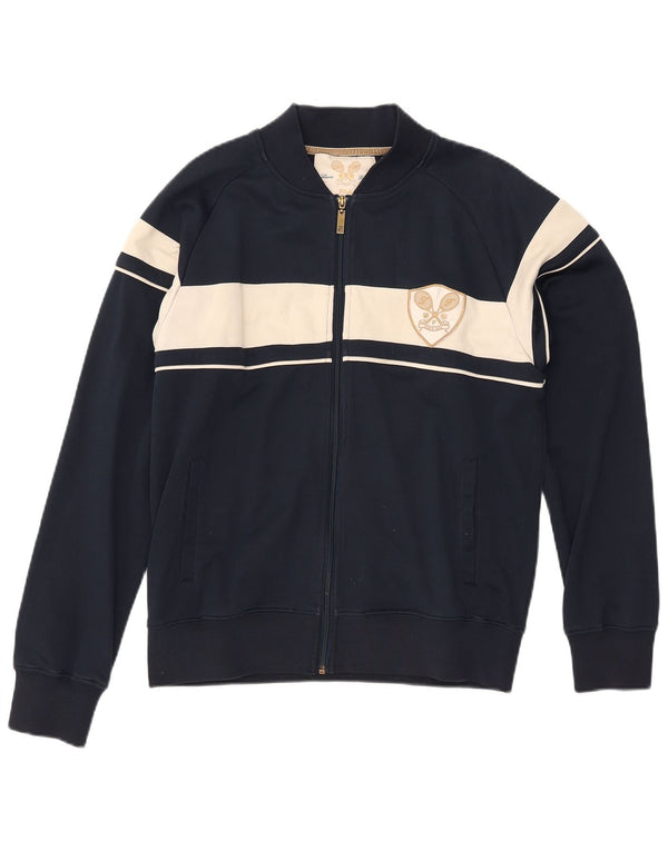 FILA Veste de Survêtement Homme Bleu Marine Moyen Polyester Colorblock